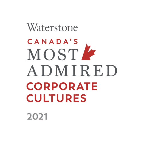 Waterstone - Canada's most admired corporate cultures winner 2021